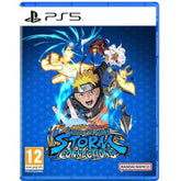 PlayStation 5 game disc cover for 'Naruto Shippuden: Ultimate Ninja Storm Connections' with character illustration on blue background.